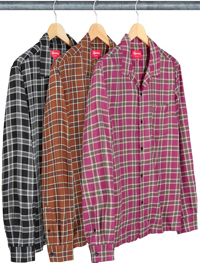 Plaid Rayon Shirt